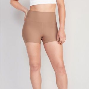 Nude High-Waisted PowerSoft Biker Shorts
